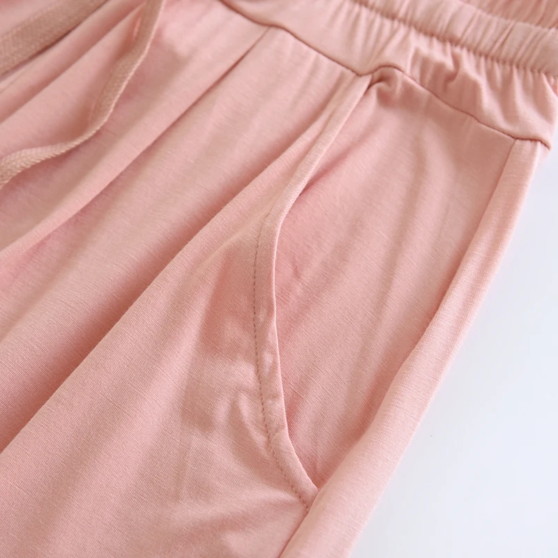 Летние женские шорты укороченные брюки из модала домашние большие плавки