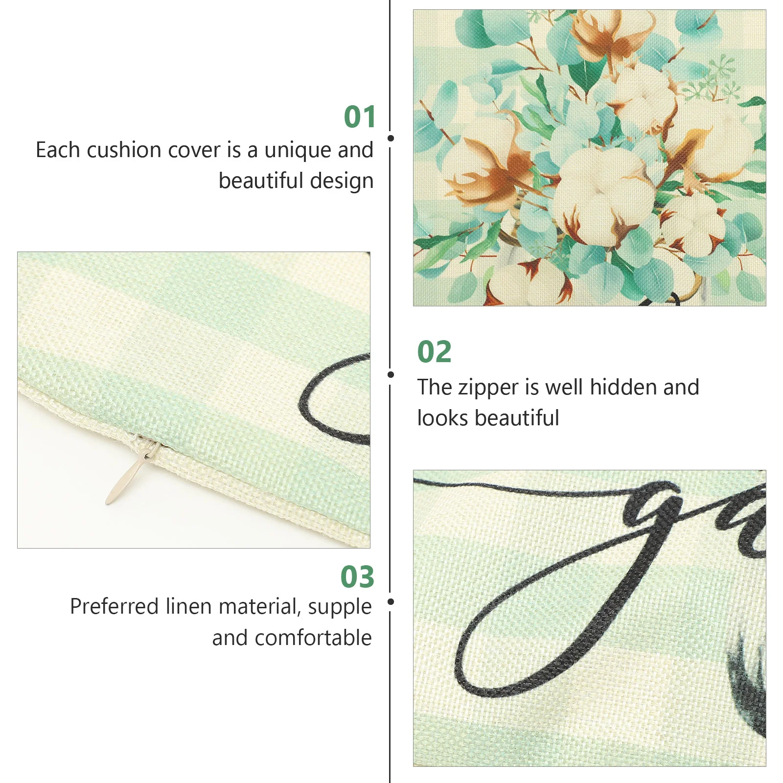 

4pcs Modern Multipurpose Decorative Fashion Household Pillow Accessory Home Bed Pillow Protectors Living Room Cushion Covers