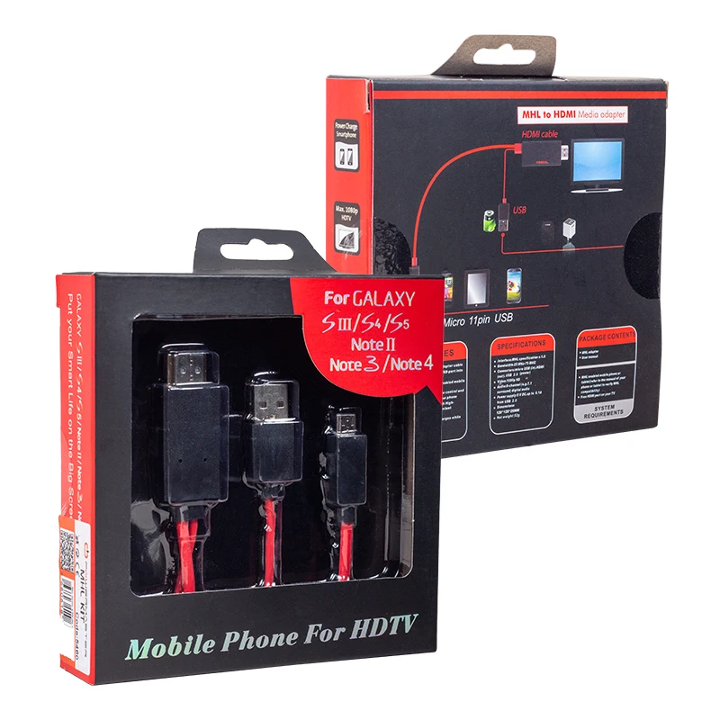 

POWERMASTER MHL KİT For SAMSUNG S5 HDMI TV connection cable HDMI adapter dual way connector converter monitor converter
