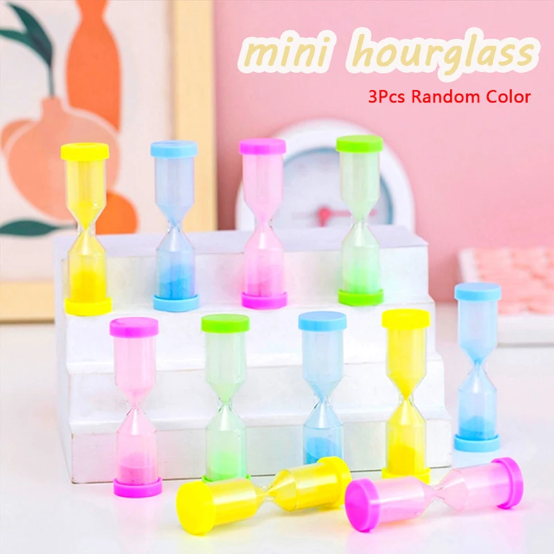 

3pcs мини -красочные песочные песочные часы Timer