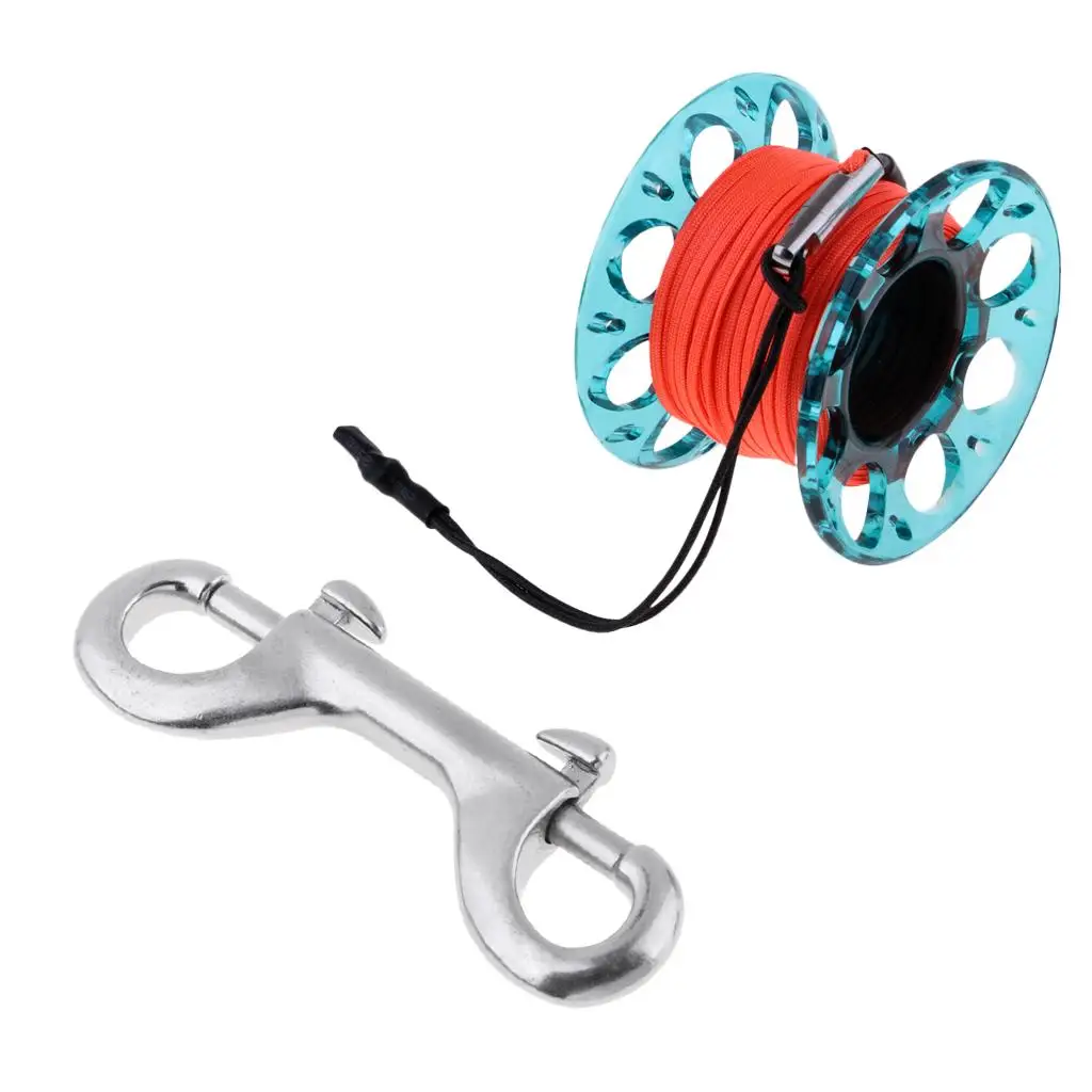 

Подводное плавание компактный палец катушка 49ft W/Веревка катушки для подводного плавания