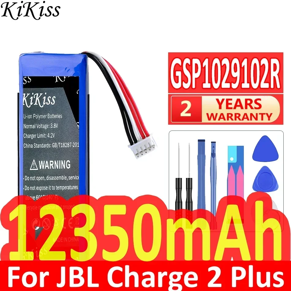 Аккумулятор KiKiss 12350 мАч GSP 1029102 R для JBL Charge 2 Plus/Charge 2+/Charge 3 2015 Версия P 763098 Динамик