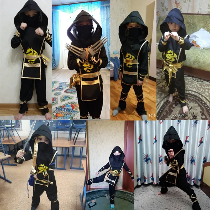 XT8Kids с аксессуарами на Хэллоуин, лучшие подарки, карнавальный костюм для мальчиков и девочек, костюм ниндзя XT6@! (art.: 3920cfe2f1b60) - 3920cfe2f1b60