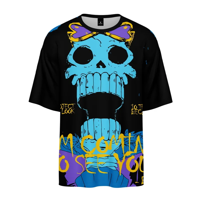 

New T Shirt Men WOmen Japanese Anime Manga Printed Men‘s Tee Shirts Summer Loose Cozy High Street Harajuku Comics Streetwear
