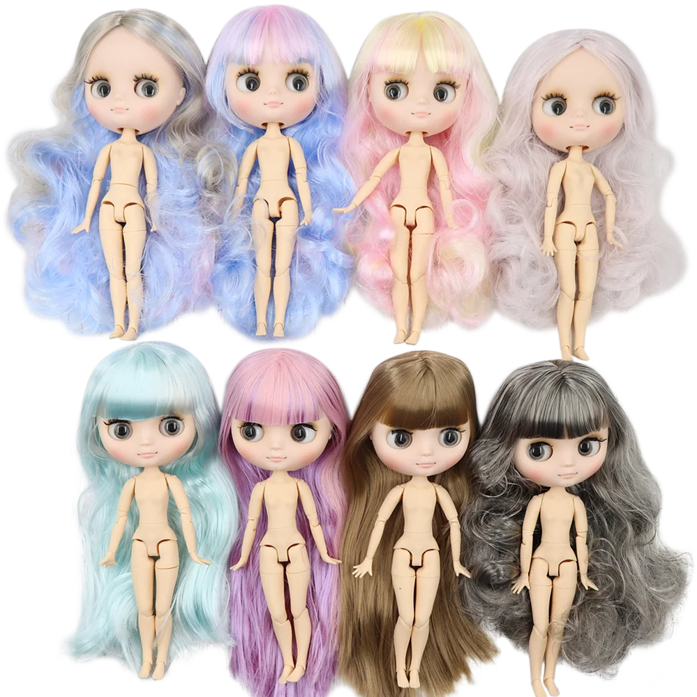 Middie blyth nude doll 20cm JOINT body Frosted face with mak