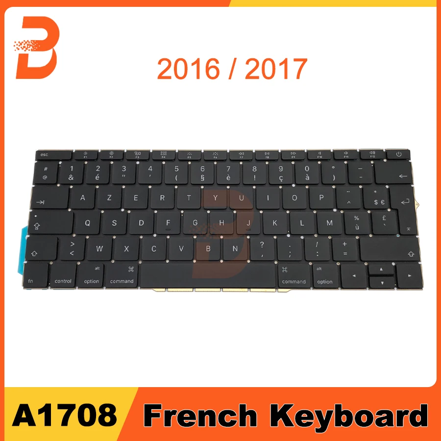 

Новая сменная Клавиатура для ноутбука с французской раскладкой для Macbook Pro 13 дюймов Retina A1708 MLL42 MPXQ2 конец 2016 Середина 2017 года