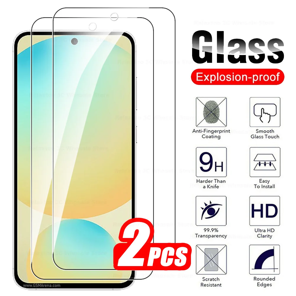 Защитное стекло для Samsung Galaxy S24 FE 2 шт. закаленное Samsun S 24 24FE S24FE GalaxyS24 Защитная