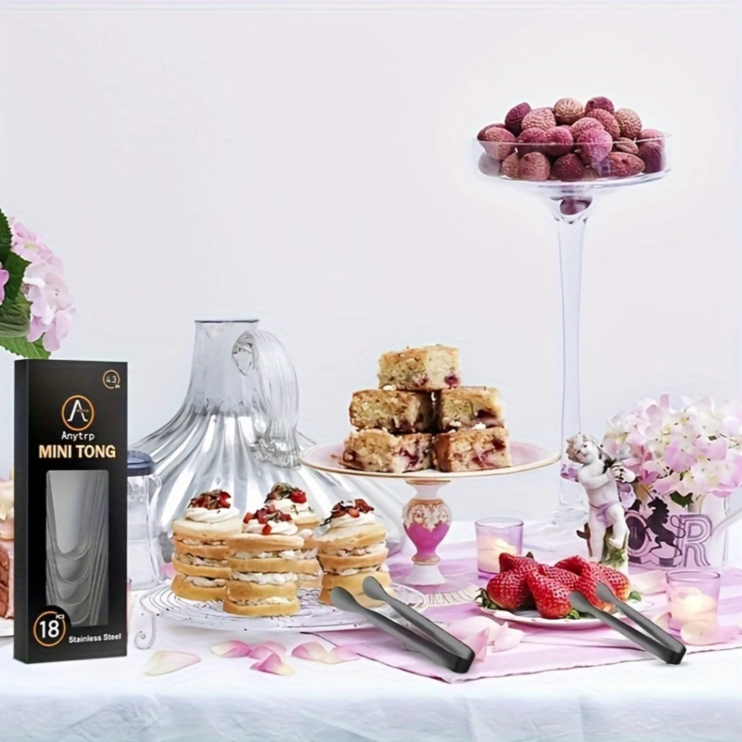 Набор сервировочных щипцов из нержавеющей стали 10 предметов — идеально подходит