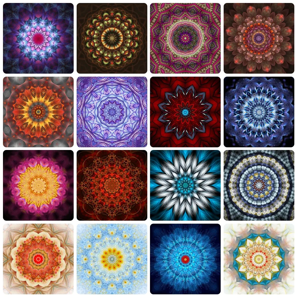 

ZOOYA Rhinestone Mosaic Flower Art Full Diamond Embroidery Mandala Abstract DIY 5D Diamond Painting Cross Stitch Kits Home Decor