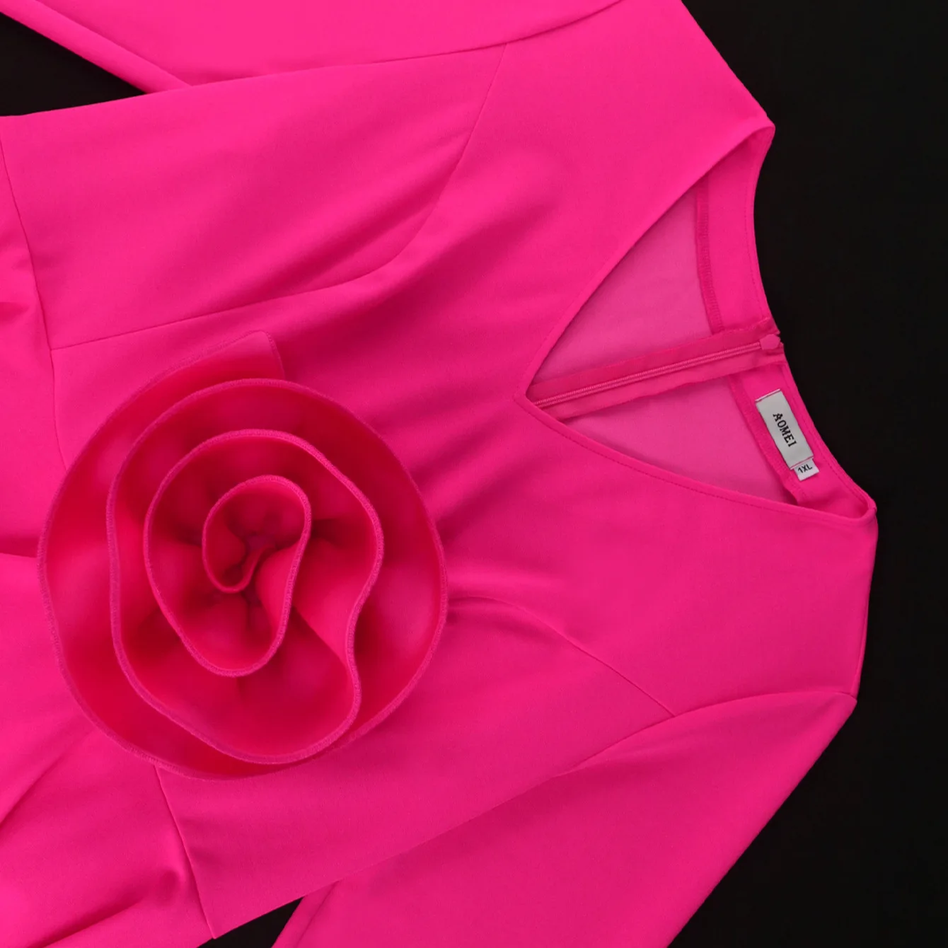 Бальные платья с длинными рукавами для женщин 3D бутон цветка животик скрытый