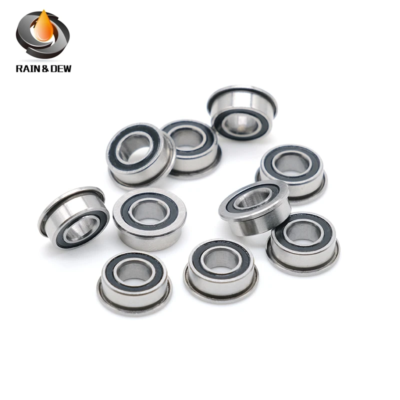 

10Pcs MF105 RS Bearing 5*10*4 mm ABEC-7 Voron 3D Flanged Bearing MF105-2RS Ball Bearings MF105RS 3D Print Bearings
