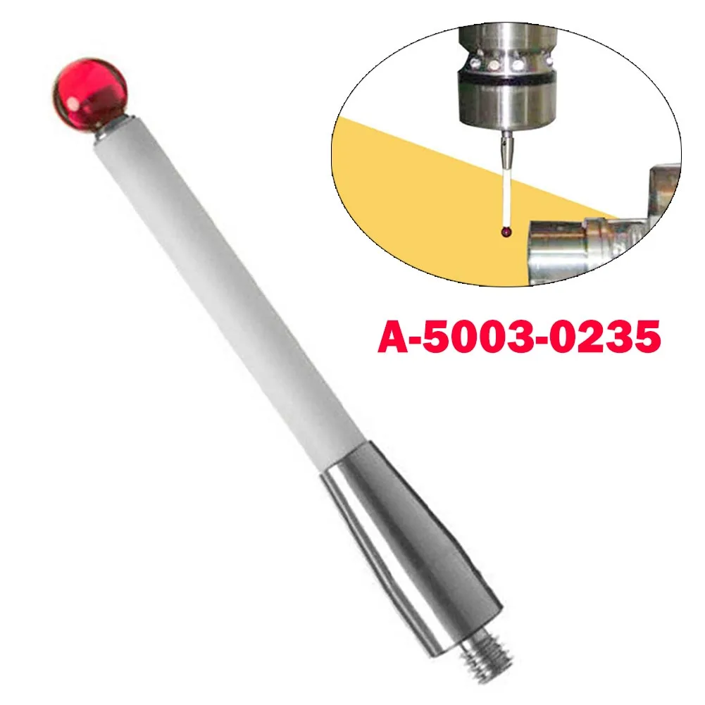 

A-5003-0235 CMM Stylus M4 Thread 5,0 мм Ru по шарику, длина керамического стержня 50 мм, высокое качество, износостойкость, сенсорный датчик CMM, запчасти