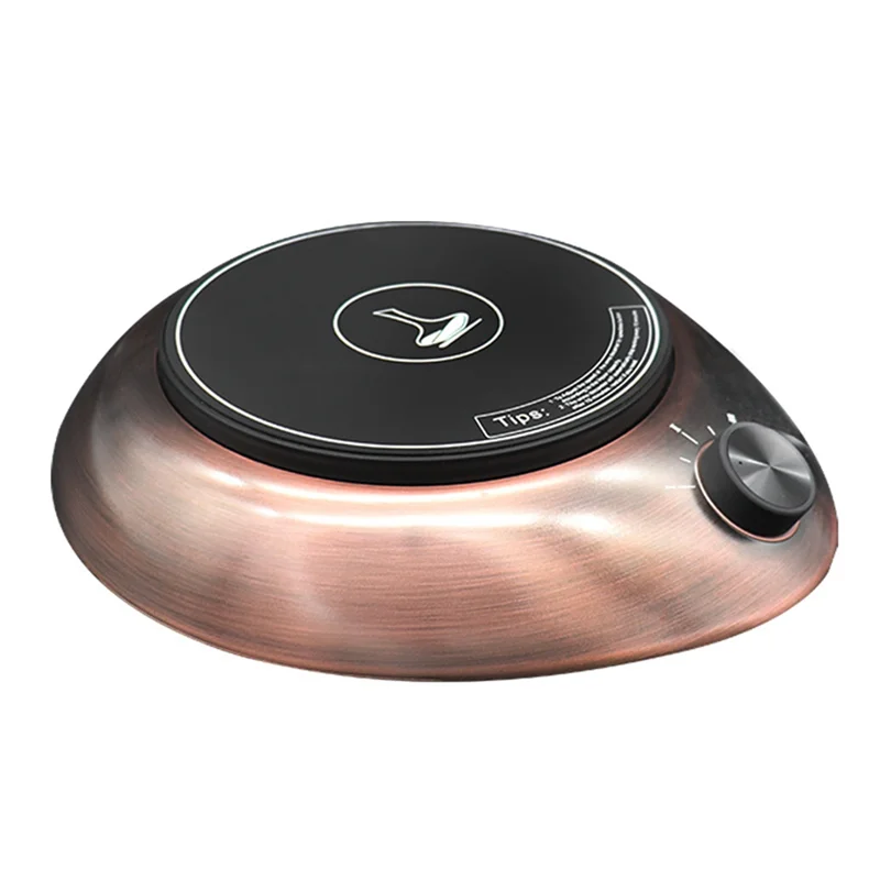 

Electric Wine Aerator Base Auto-Rotation and Shaking Decanter Base Fast Decanting Adjustable Speed Red Copper