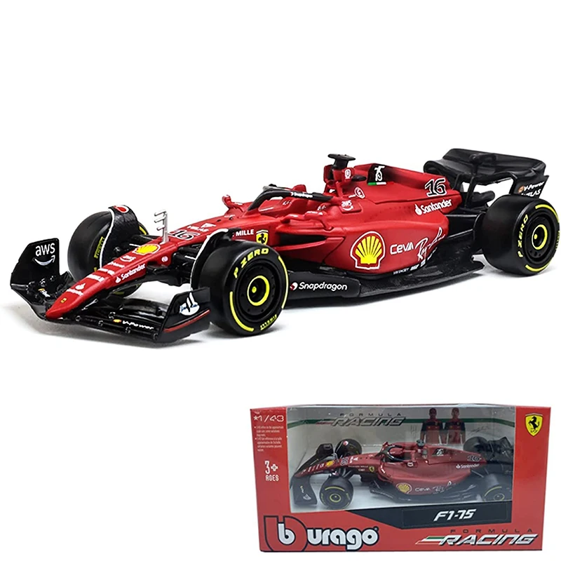 Модель внедорожника Bburago #44 McLaren MCL36 Ferrari RB16B F1 1:43 2022