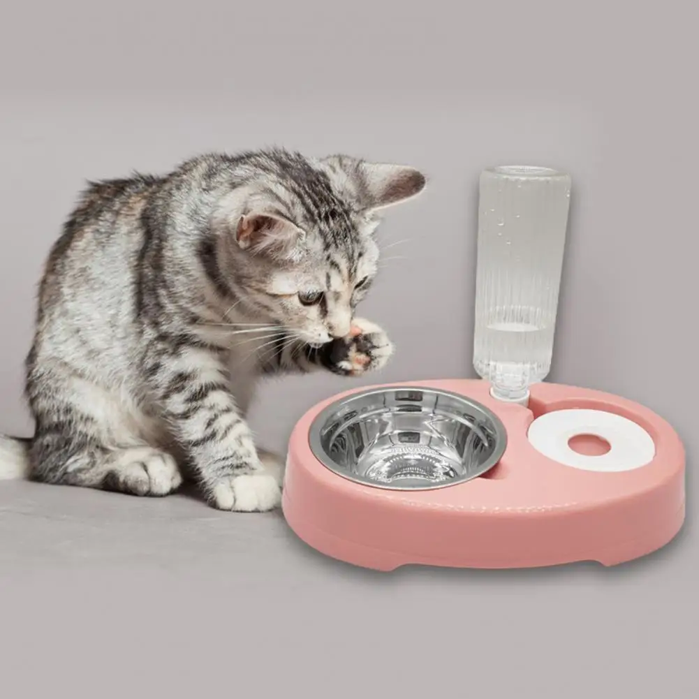 

Dog Food Feeder Durable Wet Dry Separation Smooth Edge Pet Cat Dog Food Water Feeding Bowl Pet Supplies