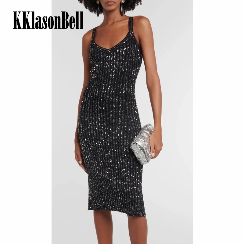 

10,18 KKlasonBell элегантное пикантное тонкое Ребристое Трикотажное Шерстяное платье для женщин