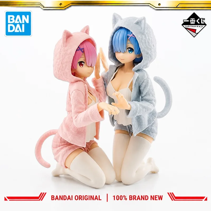 Фото В наличии: Оригинальная фигурка Bandai Ichiban Kuji Re Life In A Different World From Zero Ламу, модель куклы, абсолютно новая в коробке, аниме. №2