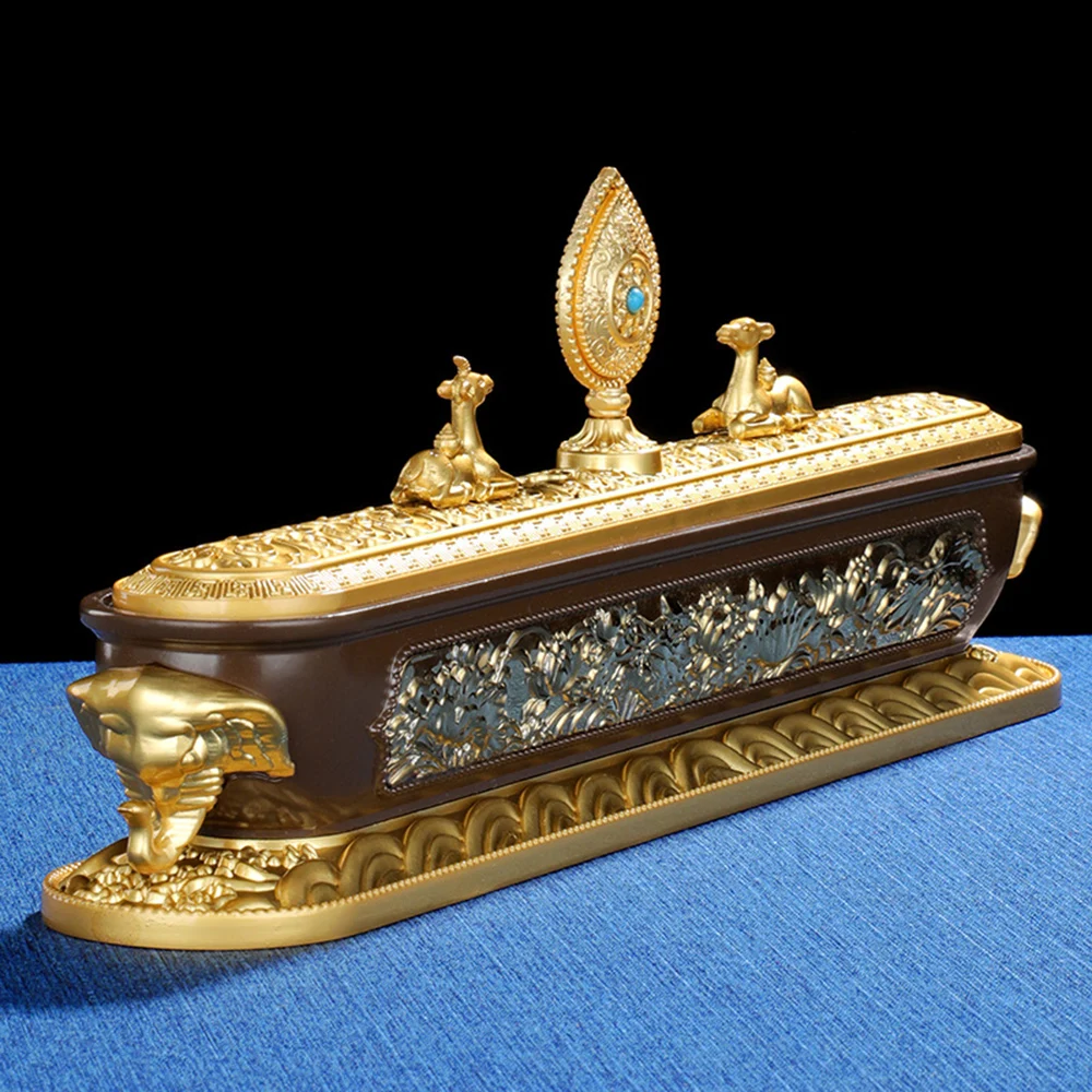 

Тибетская горизонтальная курильница из металла