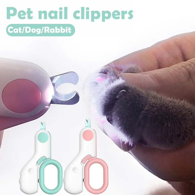 

Professional Cat Dogs Nail Clipper Cutter With Led Light Scissors Suit for Dog Grooming Tool Trimmer Pet Nail Clippers Products
