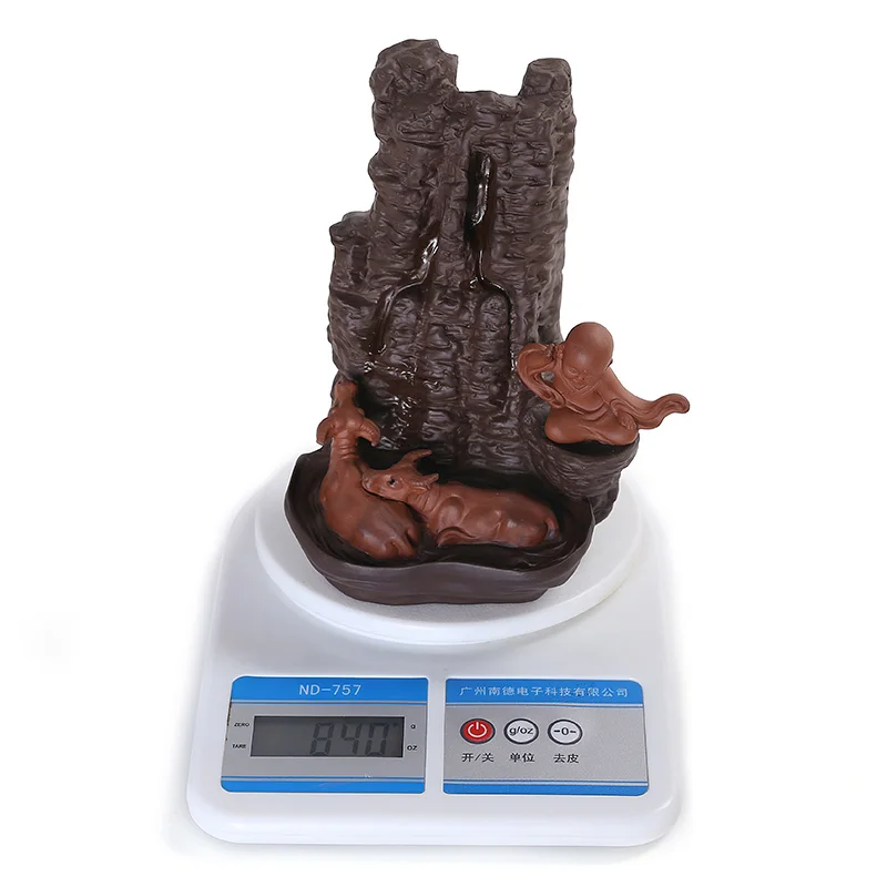 Фиолетовая глина ручной работы подарки для рукоделия овчарка мальчик и быки