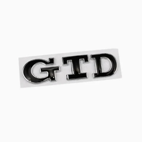 Подходит для Volkswagen Golf 6, 7-го поколения GTD Performance Logo, персонализированная металлическая наклейка на багажник GTD, автомобильная наклейка