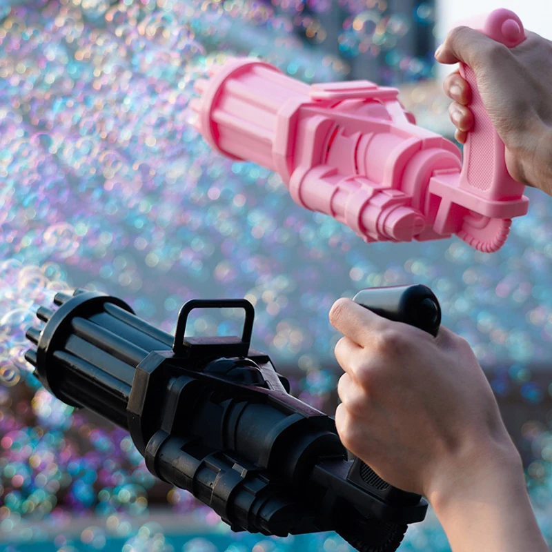 

Пузырчатая пузырчатая машина с 18 отверстиями, детские игрушки, пистолет для пузырьков с большими отверстиями, пластиковая игрушка, уличная ...