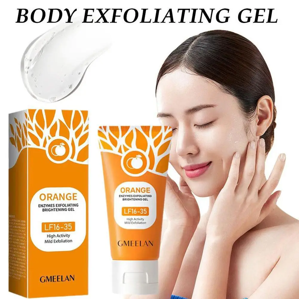 Оранжевый отшелушивающий скраб для улучшения тусклой кожи вызывает изысканный