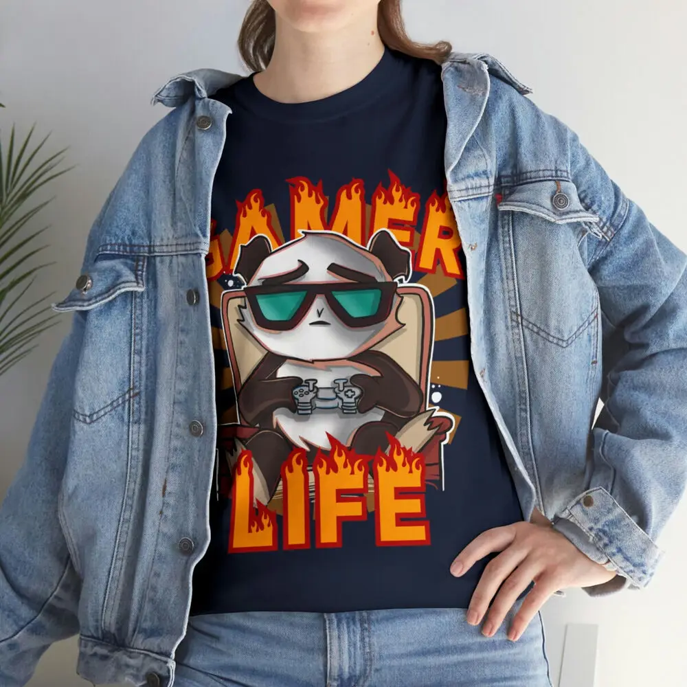 Игровая спасательная футболка одежда с рисунком игровой панды для любителей и