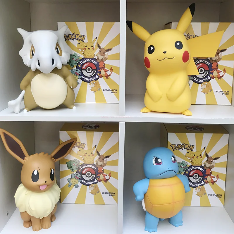 

Pokemon Large Figure Pikachu Charmander Eevee Ibrahimovic Porkby Squirtle Raichu Doll Model Figurine Toy Surprise Gifts