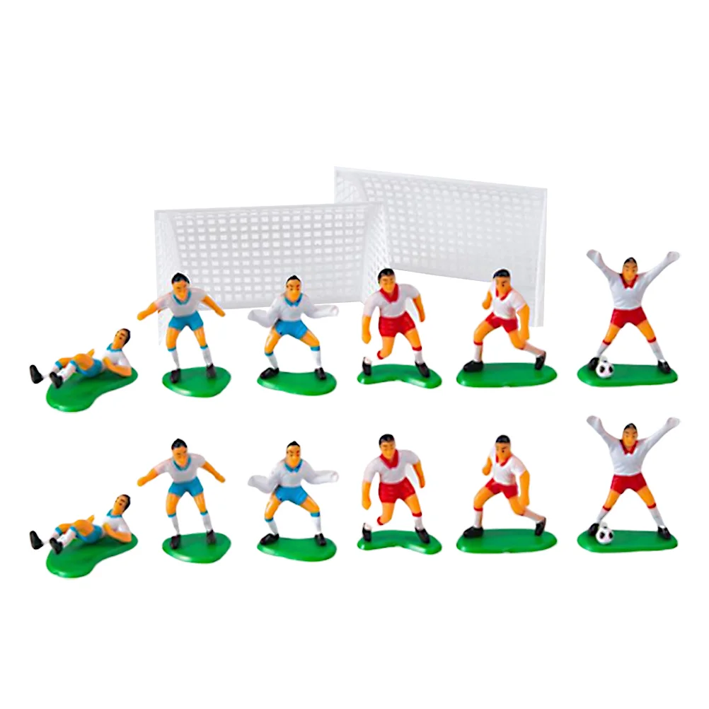 

Cake Soccer Topper Footballcupcake Decorations Theme Birthdayparty Toppers Figurines Decor Supplies Miniature Ornament