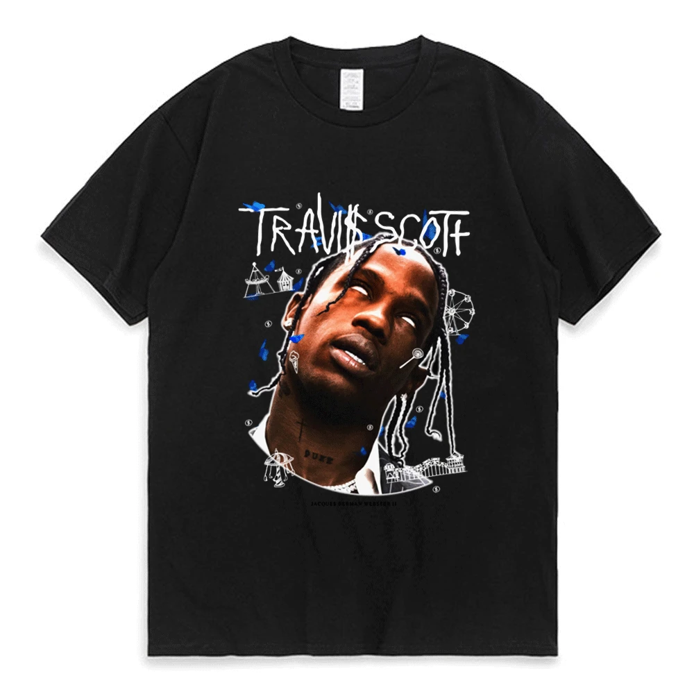 

Travis Scott T-Shirt 90s Inspired Vintage Style Unisex Oversize T Shirt Short Sleeve High Quality 100% Cotton Summer Tshirt Tops
