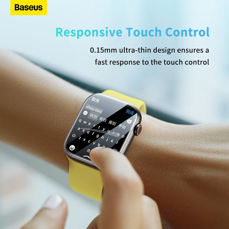 Фото Baseus 2 шт. нано-защитная пленка для Apple Watch 10 8 7 6 SE SE2 5 4 Мягкая гидрогелевая защитная пленка 40/41/44/45 мм с полным покрытием №5