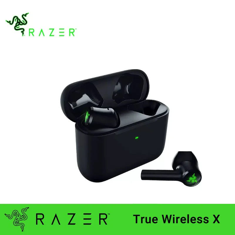 

Razer Hammerhead True X Wireless Gaming Earbuds Low Latency Bluetooth 5.2 TWS Black Smart Touch Sport Headphone Earbuds