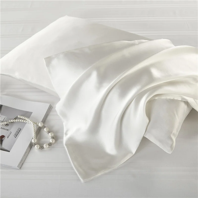 

100% Nature Mulberry Silk Pillowcase Comfortable Hidden Zipper Sleeping Pillowcases Pillow Case For Healthy Standard Queen King