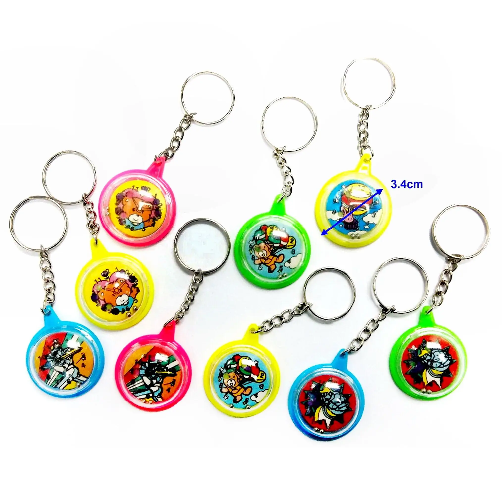 

12 pc Key Ring w Mini Maze Game keychain Boy School Bag Gift Novelty Prize Birthday Party Favors Pinata Bag Filler Loot Gag