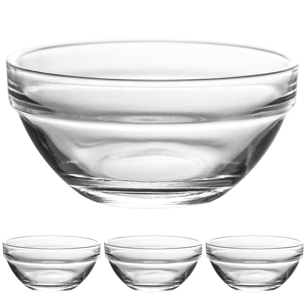 

4pcs House Dessert Bowls Glass Glass Serving Bowls Fruit Salad Bowls Appetizers Bowls for Fruit House