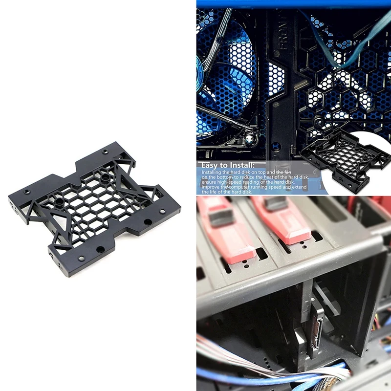

5.25Inch To 3.5Inch 2.5Inch Cooling Fan Bracket SSD HDD Mounting Bracket Internal Hard Disk Drive Bays Holder