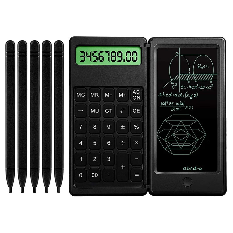 

Calculator With 6Inch LCD Writing Tablet Standard Function Desktop Calculator Basic Calculator,12 Digit Desk Calculator