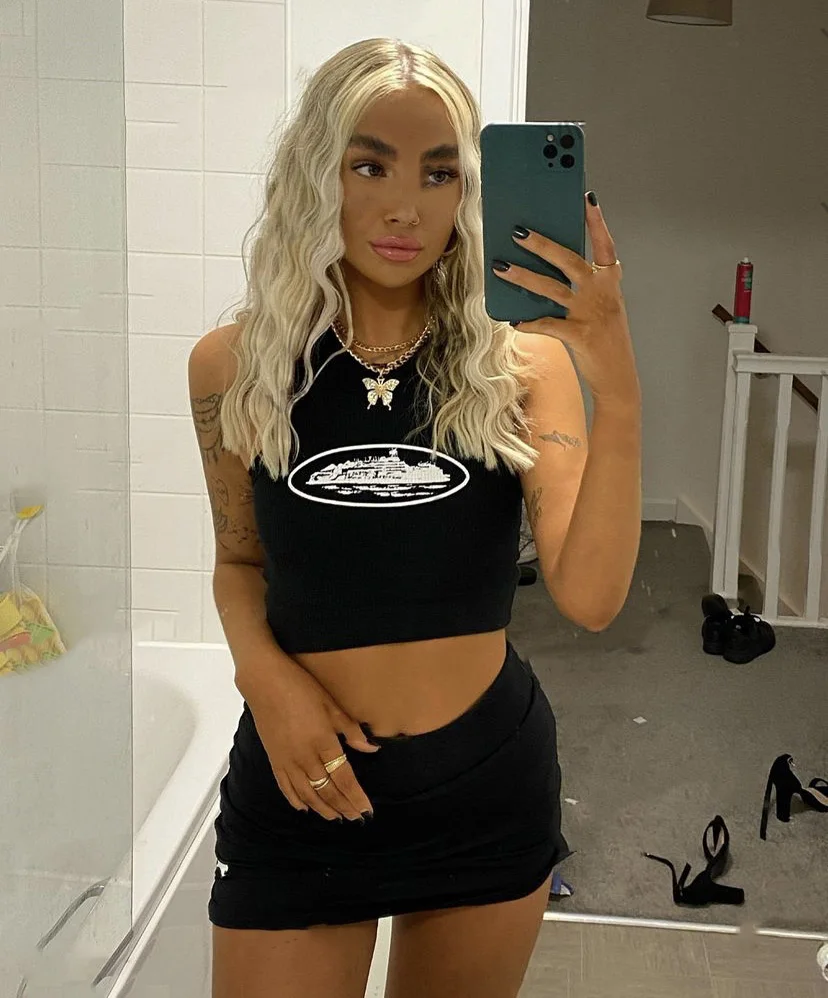 

Summer SlimT-shirt Short Top Sexy Women Sleeveless O Croptops Tank Tops Y2K Crop Vest Tops Harajuku Sweatshirt Clothes Shirt New