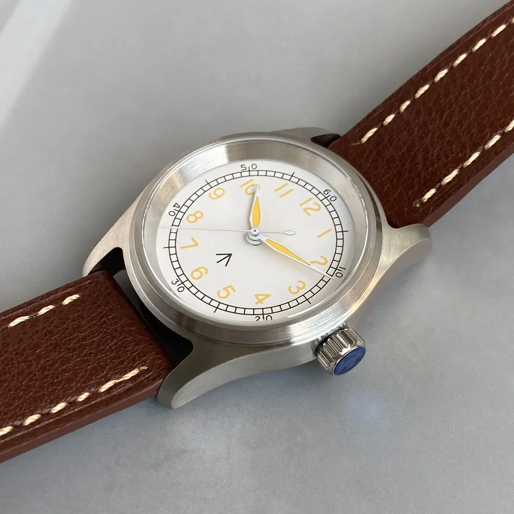 TANDORIO 36 мм белые черные полевые часы NH35 автоматический механизм 20ATM дайверские