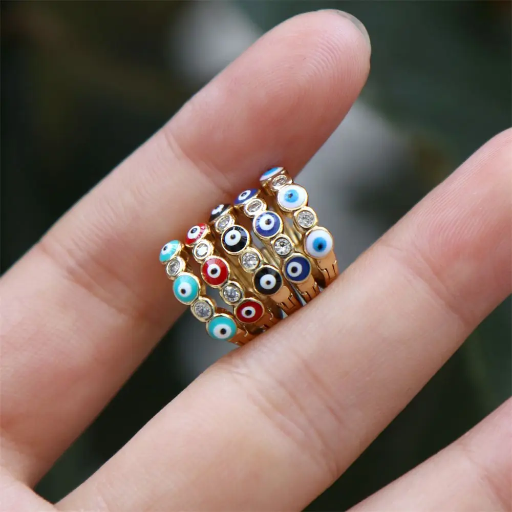 

Rectangular Copper Women Hoop Earrings Colorful Cute Mini Fashion Jewelry Korean Style Ear Buckle Evil Eye Earrings