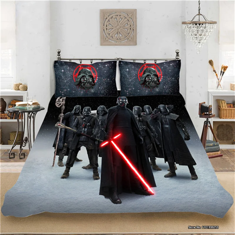 

Fashion Movie Star Wars Series Quilt Pillowcase 3d Digital Printed Children Baby Bedroom Decorative Home Textiles