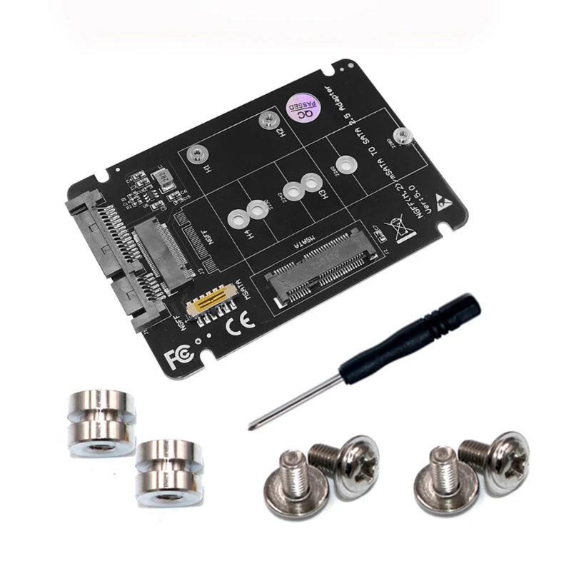 

Адаптер 2 в 1 NGFF(M2)mSATA на 2,5 дюйма M2 NGFF/ mSATA на SATA3.0