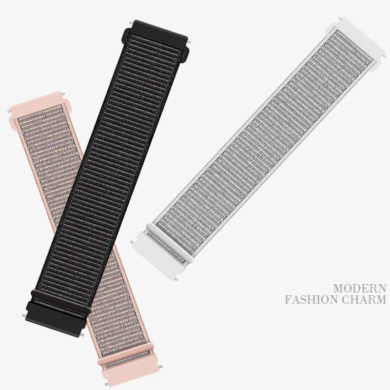 22/20MM Nylon Straps For Xiaomi Huami Amazfit Bip S U Pro/Bip Lite Wristband Sport Watchband For Amazfit GTS/GTR 4 2 Mini Correa