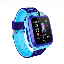 Q12 Childrens Smart Watch SOS Phone Watch Smartwatch For Kids With Sim Card Photo Waterproof IP67 Kids Gift smart watch 008