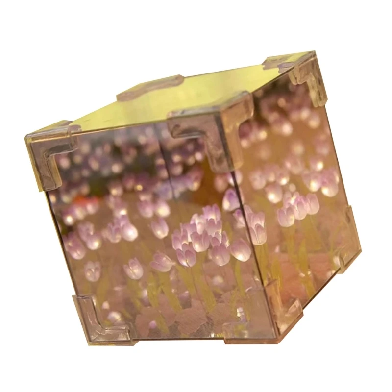 DIY 3D кубические тюльпаны зеркальные ночники наборы 21 цветов романтический декор