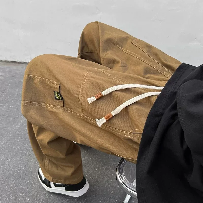 Американские широкие брюки-карго High Street мужские весенне-осенние новые
