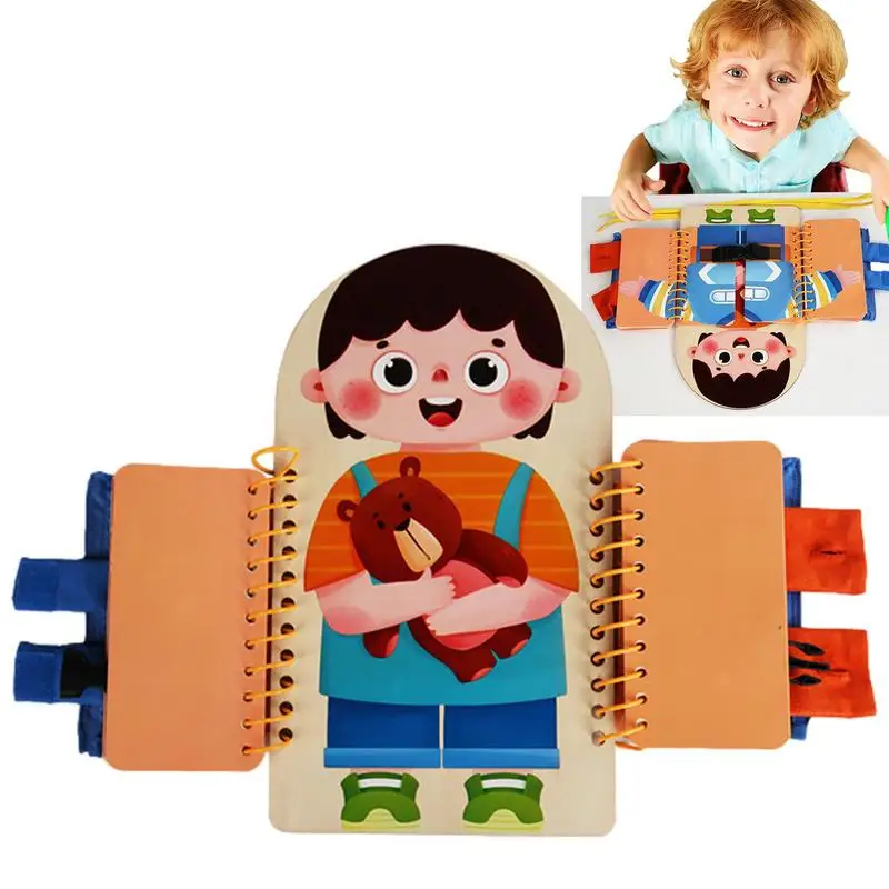 

Travel Early Learning Busy Toy Preschool Learning Wooden Sensory Toys Montessori Toys Portable Brain Development Basic Life