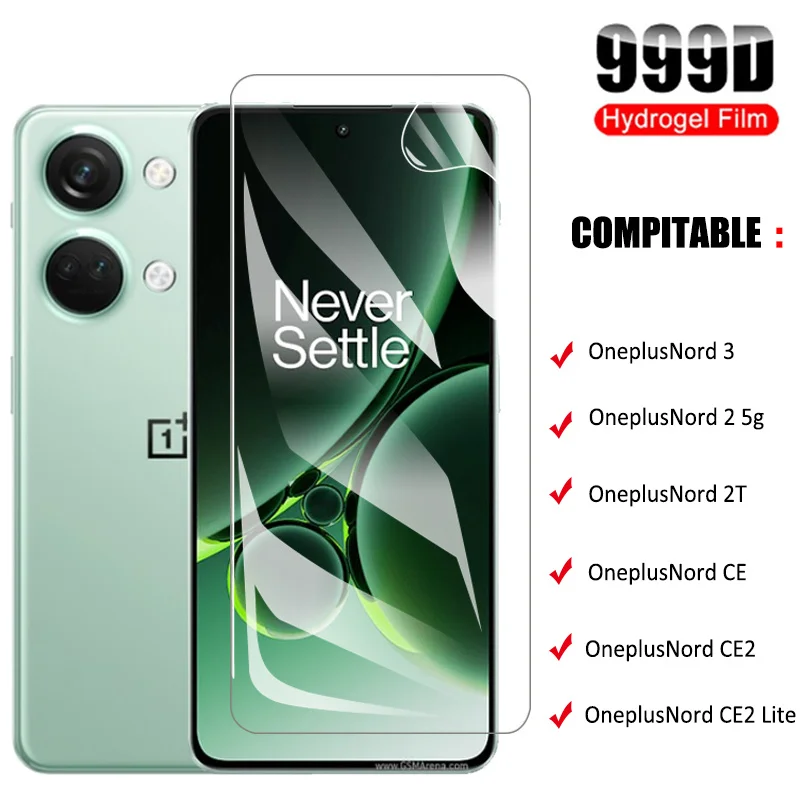 oneplus nord 3 гидрогелевая пленка для oneplus nord 2t гидрогель пленка oneplus nord3 гидрогель для oneplus nord 2 ce2 lite nord2 nord2t гидрогель пленка Аксессуары для one plus nord3 Не стекло