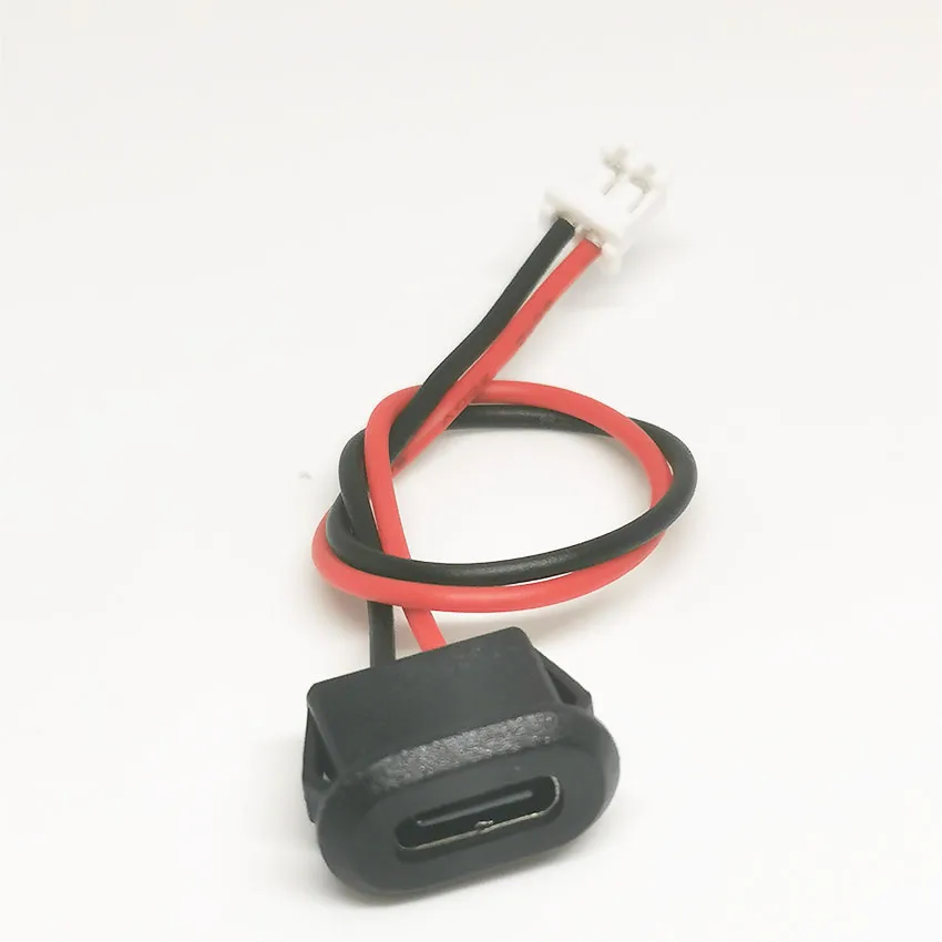 

1 шт. 2-контактный USB-C тип водонепроницаемый USB-разъем прямого сжатия гнездовая база гнездовая розетка интерфейс зарядки со сварочной проволокой